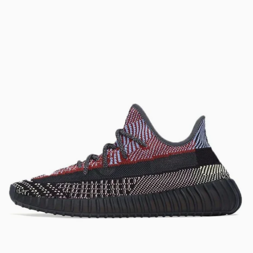 42码好价！adidas Yeezy Boost 350 V2 黑红天使 FW5190