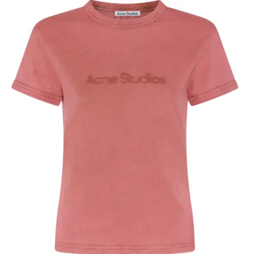 Acne Studios Logo 水洗做旧圆领T恤