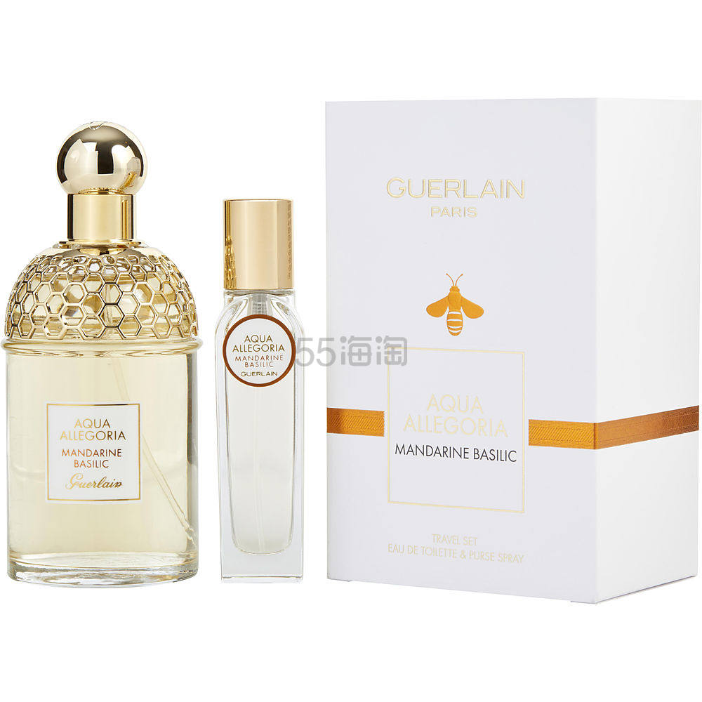 【美国仓】 Guerlain 娇兰 花草水语系列 柑橘罗勒女士淡香水套装 EDT 1套 （125ml+15ml）