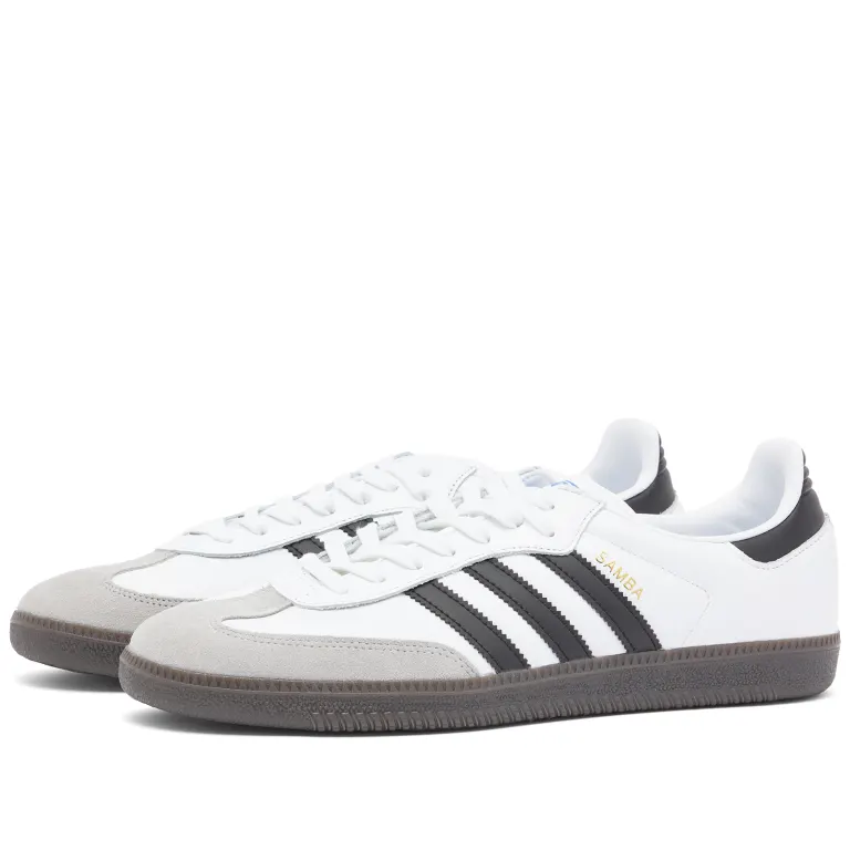 之前$79！Adidas 阿迪达斯 Samba OG 运动鞋 白底黑杠