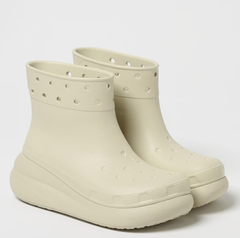 Crocs 骨白色防水雨靴