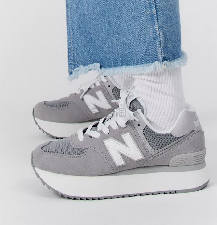 New Balance 新百伦 574+ 女款平板运动鞋 图片色