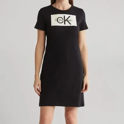 好价！Calvin Klein Block Logo 连衣裙