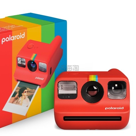Polaroid 宝丽来 即时胶片相机 宝丽来Go Gen2 内置闪光灯 红色 包含相机机身和配件