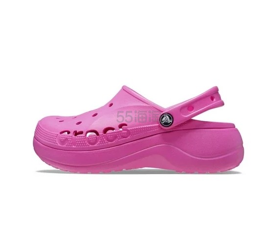 Crocs 卡骆驰 Baya Platform 贝雅云彩女款洞洞鞋 玫红色