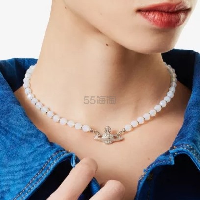 Vivienne Westwood 西太后 白水晶土星项链