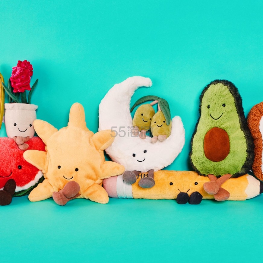 Nordstrom：Jellycat 一大波新款上市 鲨鱼公仔 