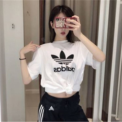 ADIDAS ORIGINALS TREFOIL 经典款大童款白色T恤