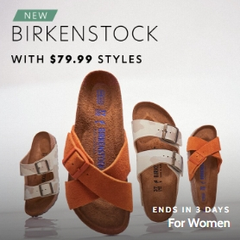 Gilt：Birkenstock 精选款式低至$79.99促销