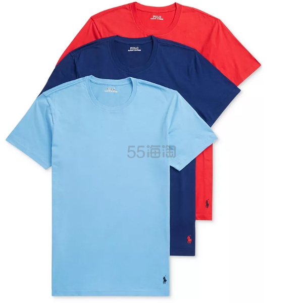 POLO RALPH LAUREN 拉夫劳伦 Classic Cotton 男士圆领T恤3件套