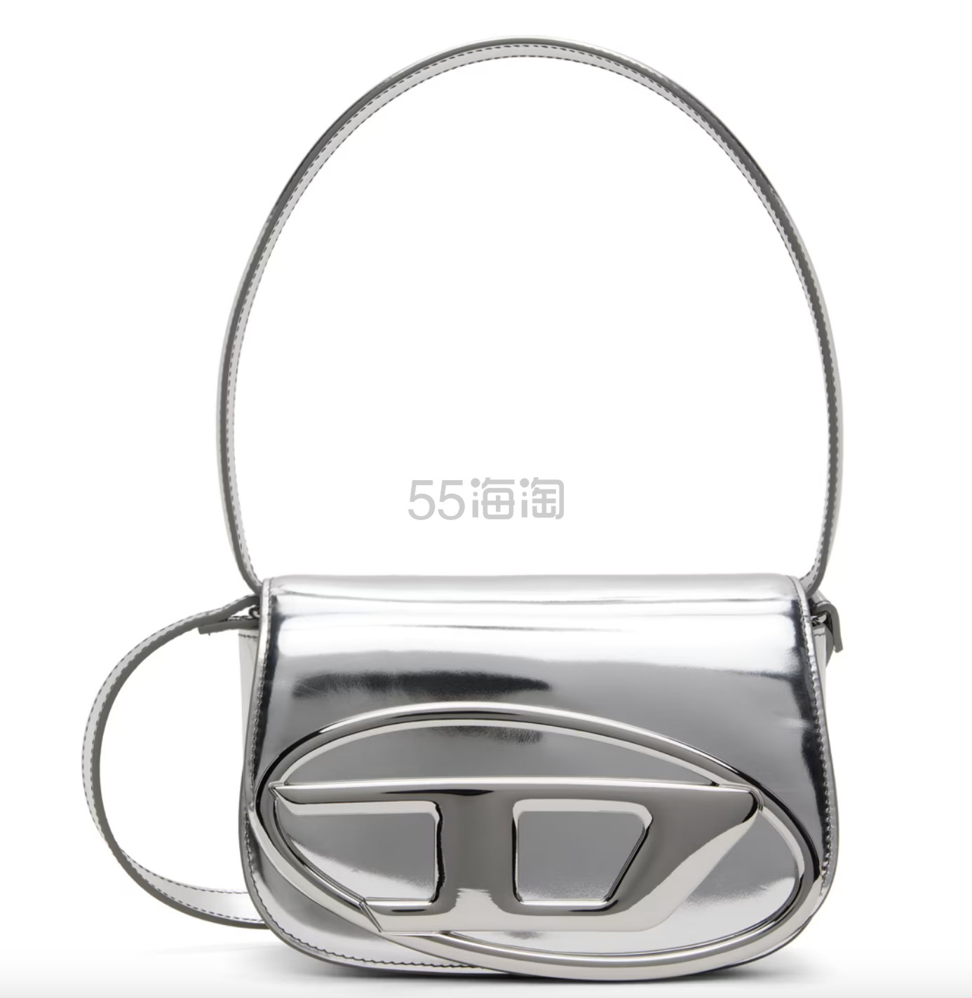 林允同款！Diesel 1dr 银色叮当包