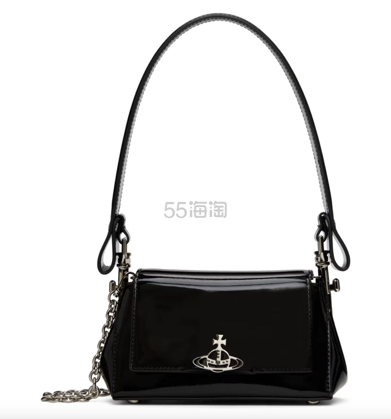 Vivienne Westwood 西太后漆皮黑小号 HAZEL 腋下包