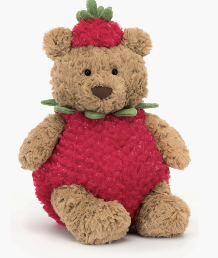 Jellycat Bartholomew Bear Strawberry 草莓巴塞罗那熊