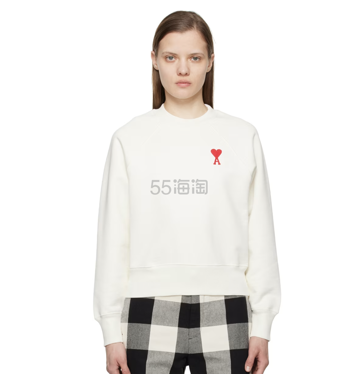 AMI PARIS 白色爱心女款卫衣