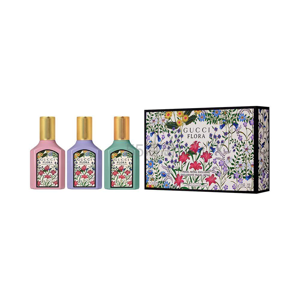GUCCI 绮梦系列香水套组 茉莉香水30ML+栀子香水30ML+木兰香水30ML 清新花香调