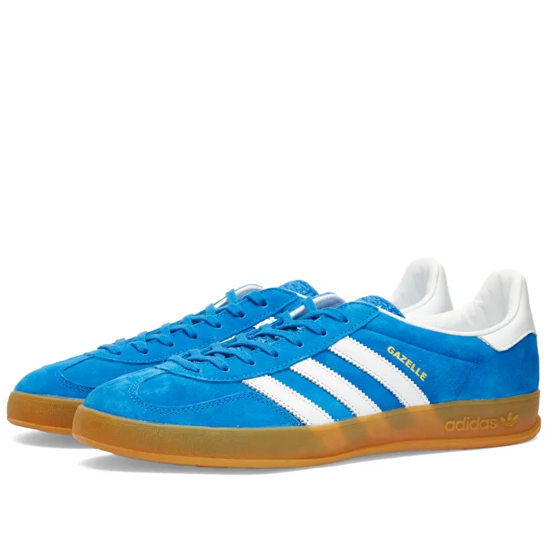 码数较全！Adidas 阿迪达斯 Gazelle Indoor 德训鞋 宝石蓝