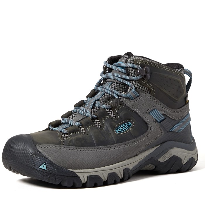 Keen Targhee 3系列 女士防水中帮及踝徒步鞋,【2022 New】MAGNET/ATLANTIC BLUE,24.0 cm