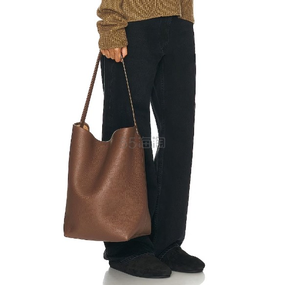 杨幂同款！预购 The Row 棕色大号牛皮 N/S Park 托特包