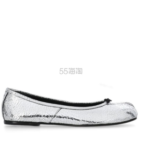 赵露思同款！Maison Margiela 银色一脚蹬芭蕾舞鞋