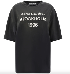 周笔畅同款！Acne Studios 1996 黑色短袖