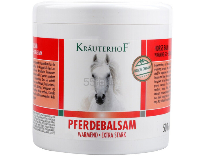 【包邮装】Kräuterhof 草本莊園 温热马栗膏按摩凝胶 500ml