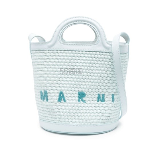 冰蓝色眼前一亮！Marni Tropicalia 迷你水桶包