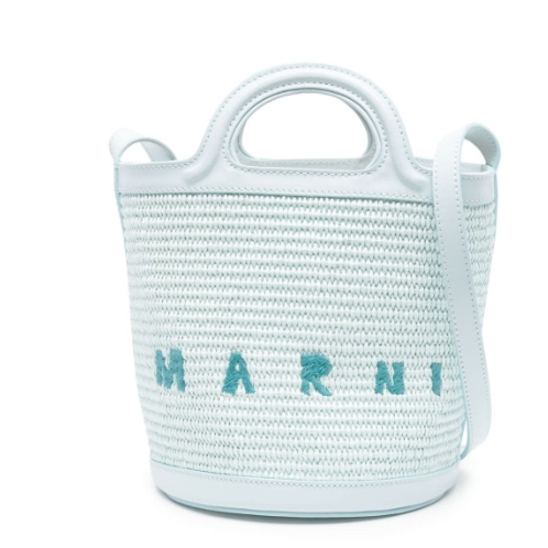 冰蓝色眼前一亮！Marni Tropicalia 迷你水桶包