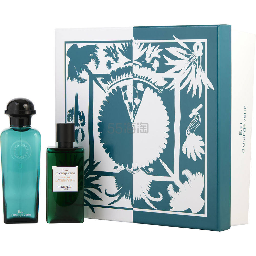 【美国仓】Hermes 爱马仕 橘绿之泉中性古龙水香氛套装（香水 100ml+沐浴露 80ml）COLOGNE/套