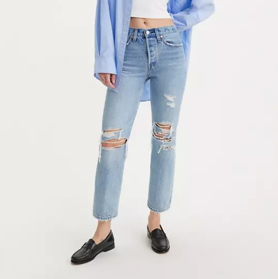 Levi's WEDGIE 女士直筒牛仔裤