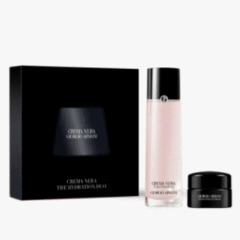 满赠双重礼！Giorgio Armani Crema Nera 黑曜石护肤套装