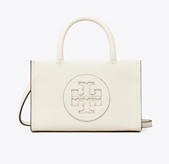 Tory Burch 汤丽柏琦 Mini Ella Bio 白色马卡龙托特包