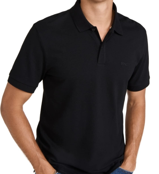 Hugo Boss 成人 polo衫 帕拉斯短袖皮克polo衫 短袖 Black 尺码 Large