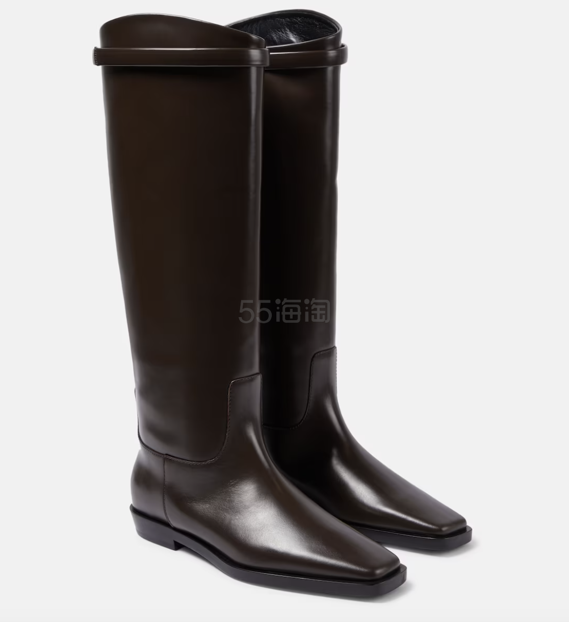 Savi同款！Toteme 棕色骑士靴