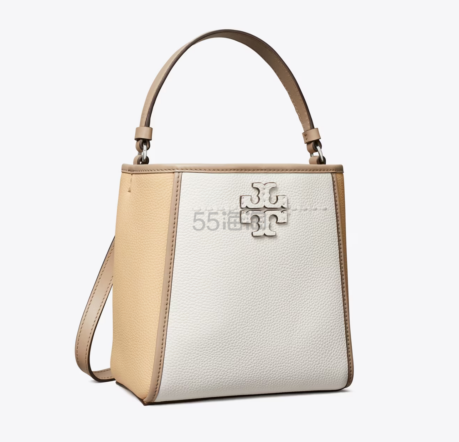 Tory Burch 汤丽柏琦 McGraw 小号拼色水桶包