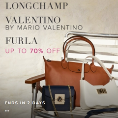 Rue La La：包袋热卖！关注 Longchamp 珑骧、Valentino、Furla