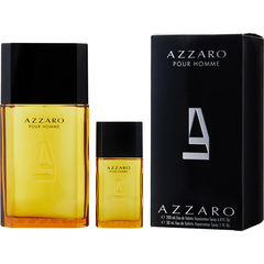 AZZARO; SET-EDT SPRAY 6.7 OZ & EDT SPRAY 1 OZ (TRAVEL OFFER)