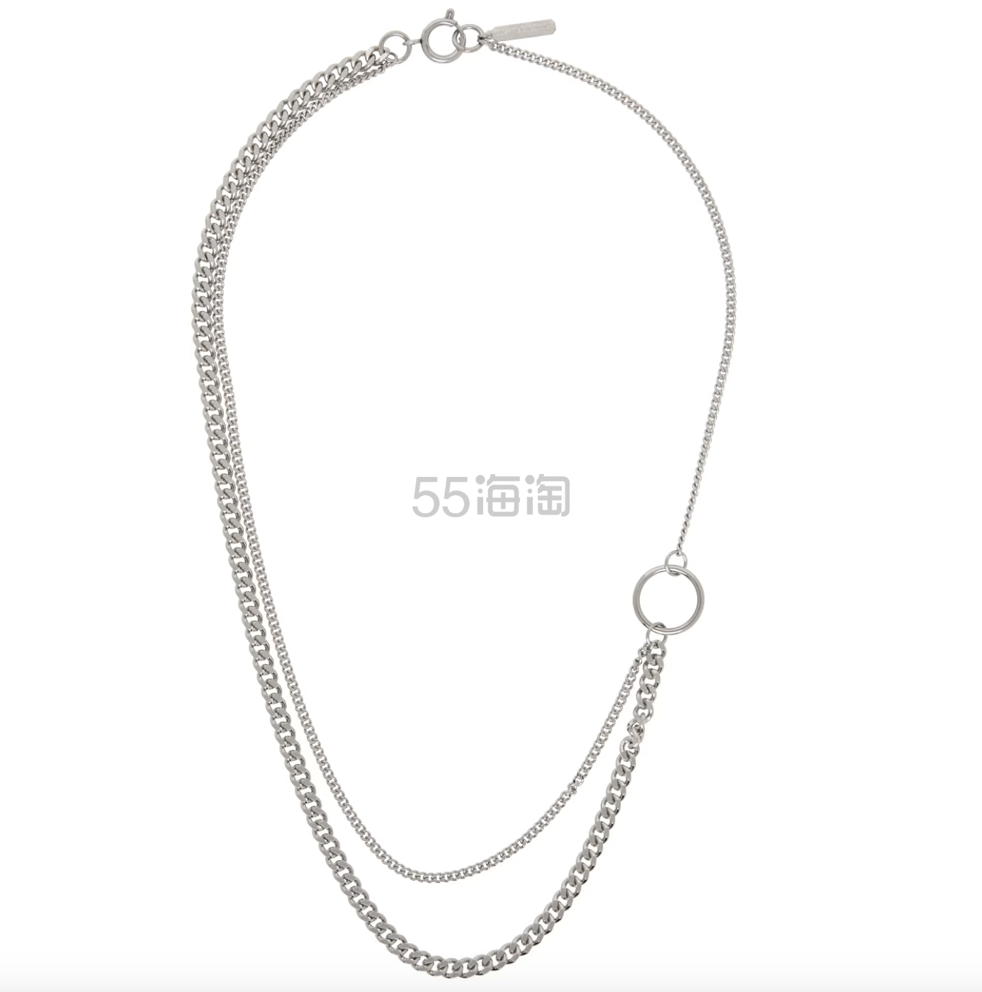 王一博同款！JUSTINE CLENQUET Silver Morgan项链
