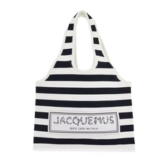 DEVA 同款！JACQUEMUS le sac marcel 条纹托特包