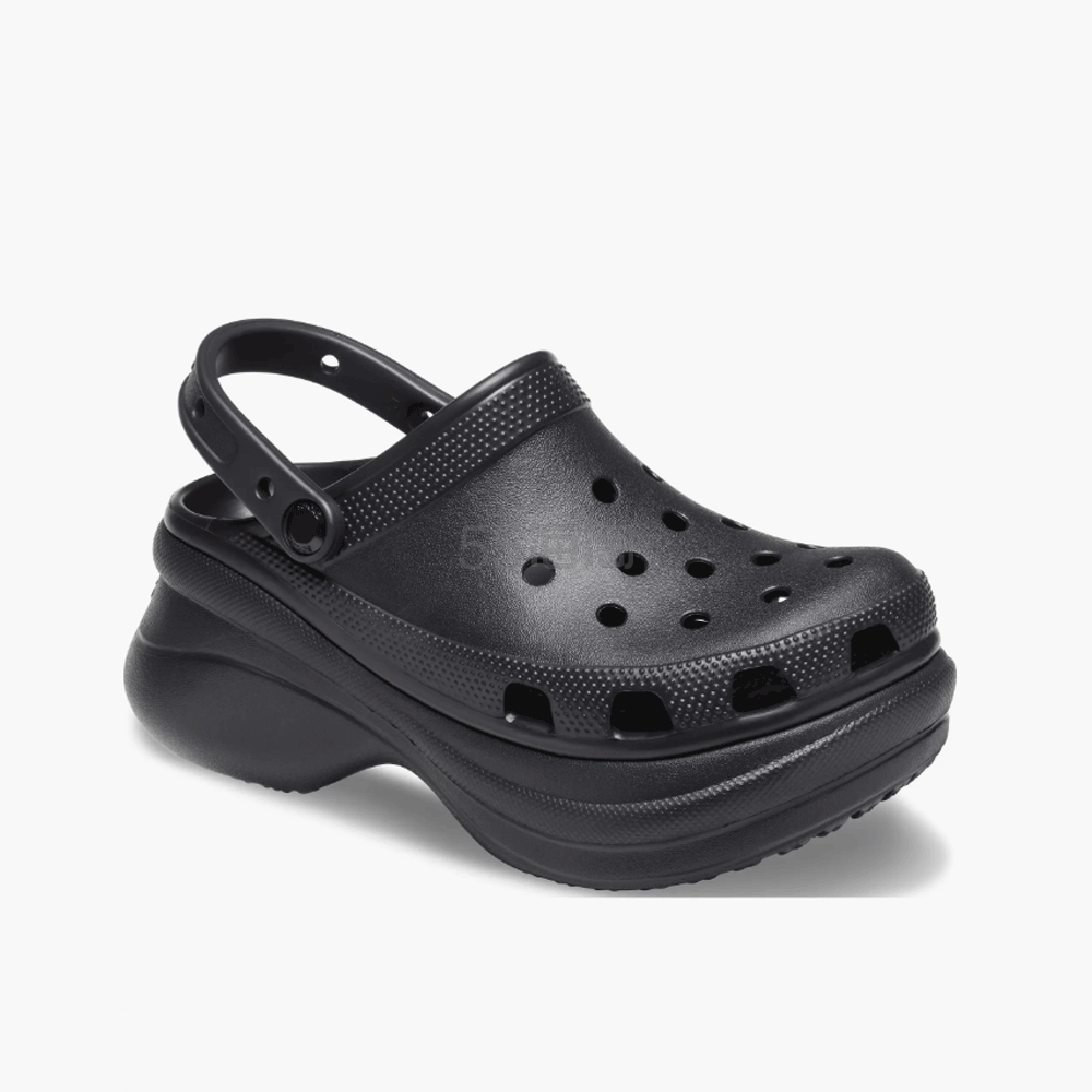 Crocs Bae Platform 黑色小鲸鱼高跟洞洞鞋