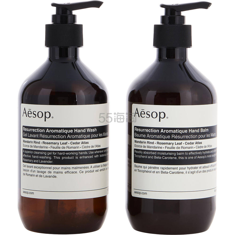 【美国仓】 Aesop 伊索 赋活系列手部洗护套装（洗手露500ml+护手霜500ml）