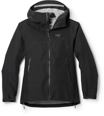 Arc'teryx Beta Lightweight 始祖鸟女款黑色冲锋衣外套