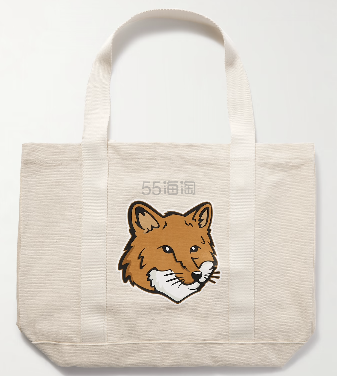 董洁同款！Maison Kitsune 狐狸头帆布包