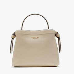 蹲补货！Kate Spade Knott 白色中号手提包