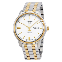 Tissot 天梭 T-Classic 自动 III 白色表盘男士手表