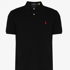 仅XS码！POLO RALPH LAUREN 拉夫劳伦徽标黑色POLO衫