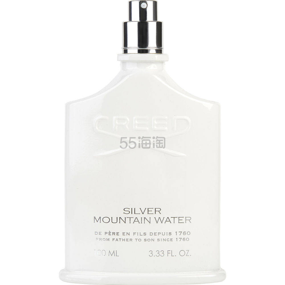 【简装】CREED 恺芮得 银色山泉男士香水 EDP 100ml（白盒或无盖）
