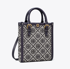 Tory Burch 汤丽柏琦mini T MONOGRAM老花迷你琴谱包Tory Navy