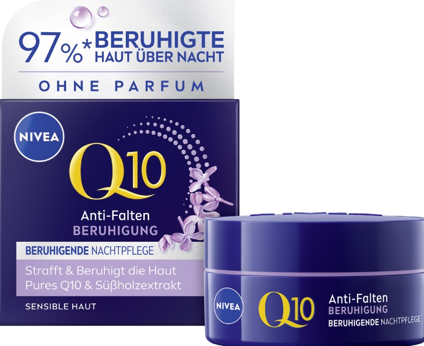 【含税直邮】NIVEA 妮维雅 Q10 抗皱舒缓晚霜 敏感肌肤 50 毫升