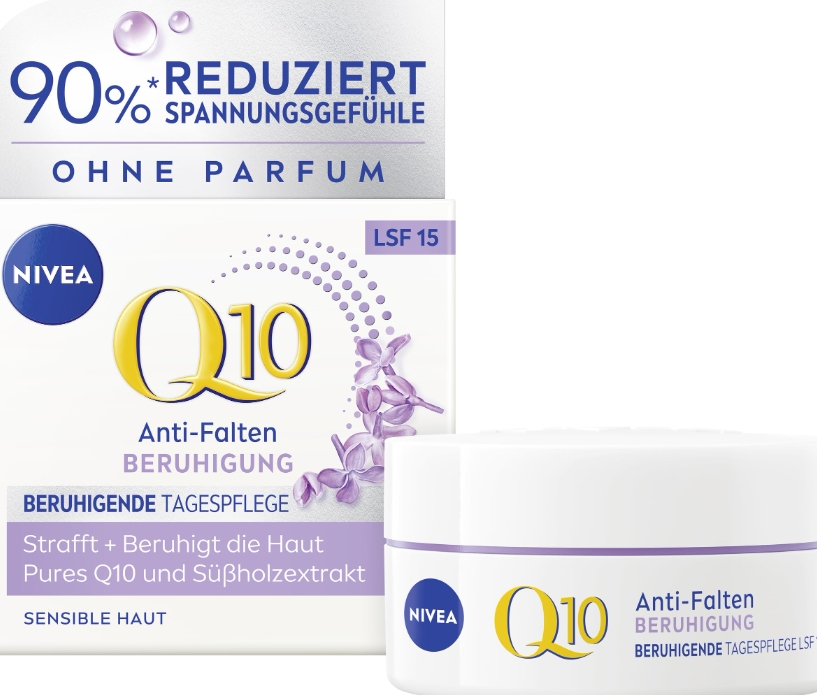 【含税直邮】NIVEA 妮维雅 Q10 抗皱舒缓日间护理 敏感肌肤 LSF15 50 毫升