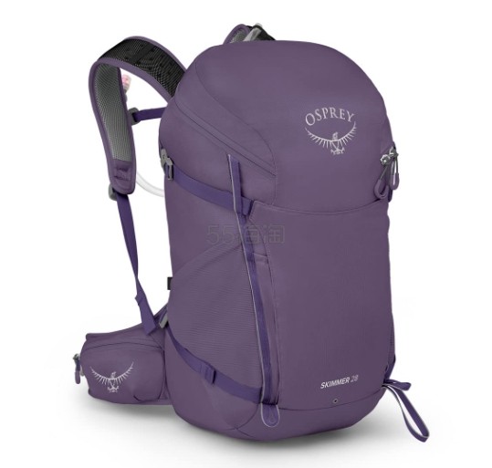 Osprey Skimmer 28L 女式徒步背包带液压储液罐,紫色